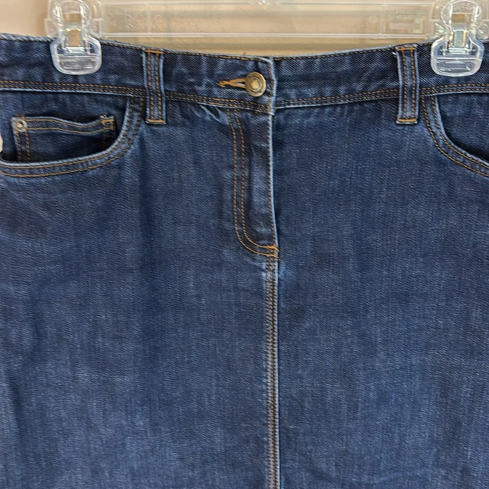 Boden Dark Wash Jean Skirt 5 Pocket Size 8R  W6444